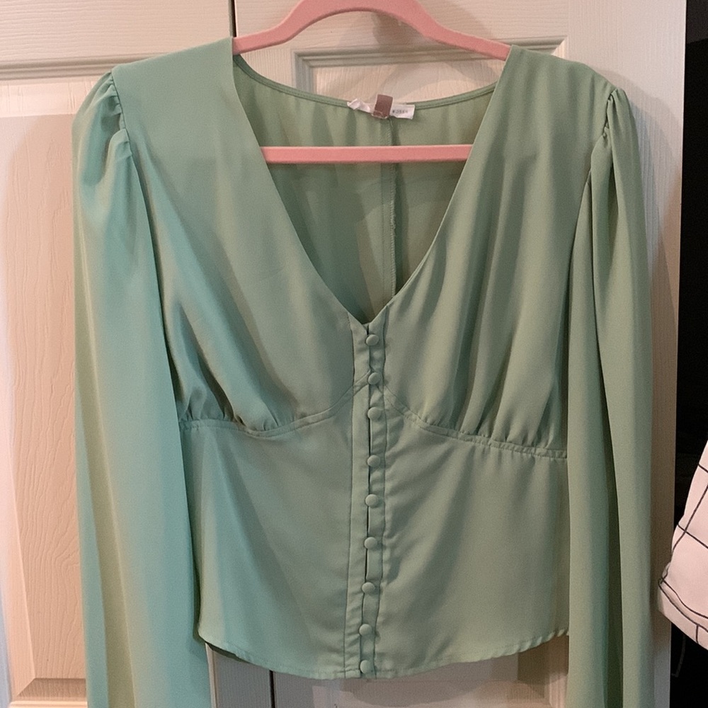 Backyard Roses Joanna Button Blouse - Picture 4 of 6